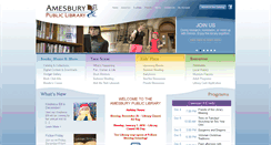 Desktop Screenshot of amesburylibrary.org